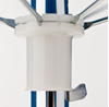 Frankford 7.5 Foot Fiberglass Rib Patio Umbrella with Vent and Valence