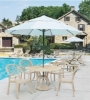 Louisiana 48” Round Table with Metal Legs