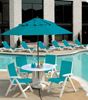 Belize Plastic Resin Folding Sling Arm Chair
