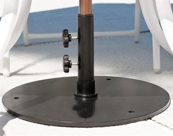50 lb. Powder Coated Steel Umbrella Base, Under Table Use - Pool ...