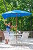 7.5 Foot Market Style Fiberglass Patio Umbrella with Marine Grade Fabric