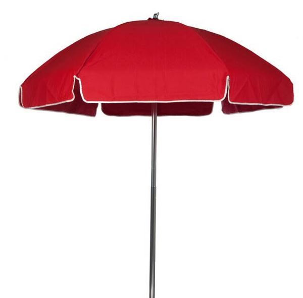 6.5 Foot Diameter Steel Beach Umbrella with Acrylic Canopy