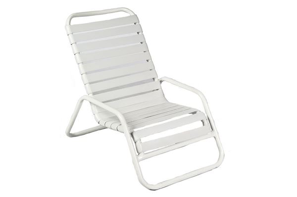 Quick Ship Pool Furniture Sand Chair Vinyl Strap Aluminum Frame St ...