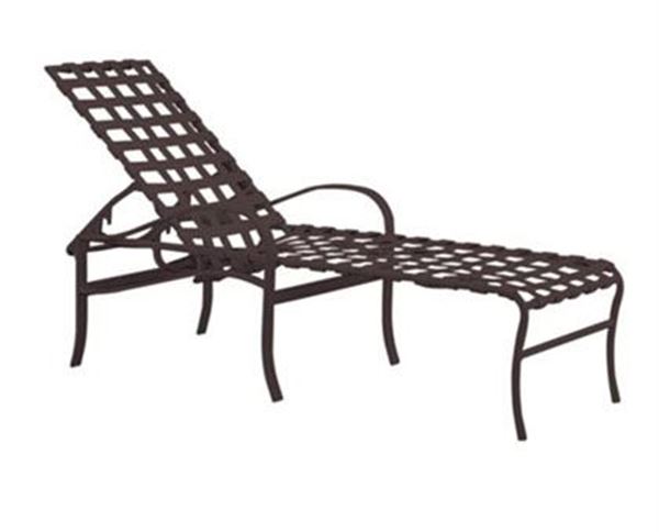 Tropitone Palladian Strap Chaise Lounge with Aluminum Frame