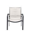 Tropitone Elance EZ Span Vinyl Strap Dining Arm Chair