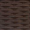 Sectional Wicker Box & Welt Deep Seat Cushion Armless Lounge Chair