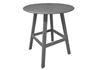 Kingston Commercial Solid Marine Grade Polymer 36" Round Bar Height Table