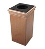 30 Gallon Stone Tec Square Polymer Concrete Plastic Trash Receptacle