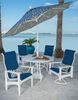 Cape Cod Sling Fabric High Back Dining Chair