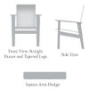 Sienna Sling Chaise Lounges with Marine Grade Polymer Frame