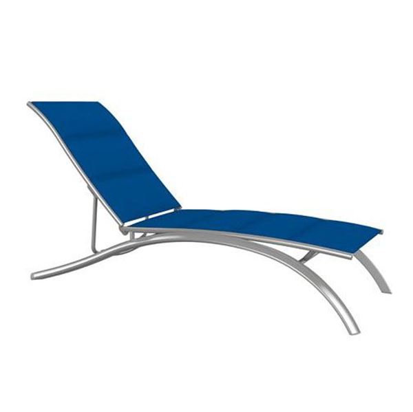 Tropitone South Beach Padded Sling Elite Armless Chaise Lounge