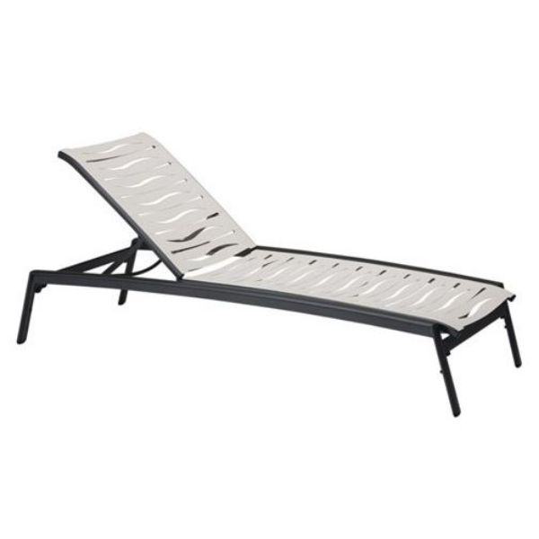 Tropitone Elance EZ Span Vinyl Strap Armles Chaise Lounge