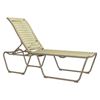 Tropitone Millennia EZ Span Vinyl Strap Armless Chaise Lounge