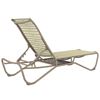 Tropitone Millennia EZ Span Vinyl Strap Chaise Lounge with Shelf