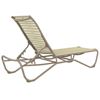Tropitone Millennia EZ Span Vinyl Strap Armless Chaise Lounge