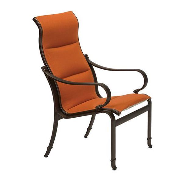 Tropitone Torino Padded Sling Patio High Back Dining Chair