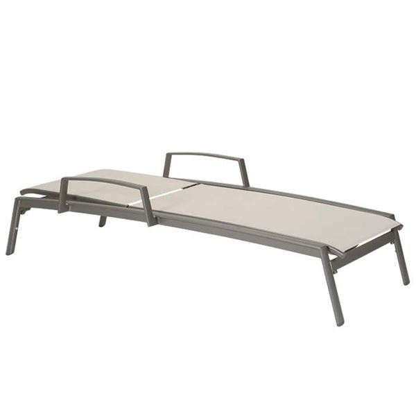 Tropitone Elance Relaxed Sling Armless Chaise Lounge, Stackable - Pool ...