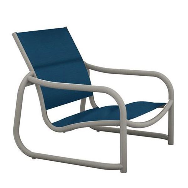Tropitone La Scala Padded Sling Sand Chair with Sled Base