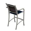 Tropitone La Scala Padded Sling Bar Stool with Aluminum Frame