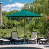 11 Foot Octagonal Fiberglass Market Umbrella with Marine Grade Fabric