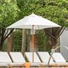 6.5 Foot Square Fiberglass Market Umbrella with Marine Grade Fabric
