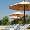 7.5 Foot Octagonal Fiberglass Market Umbrella with Crank