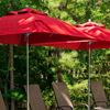 7.5 Foot Square Fiberglass Market Umbrella with Marine Grade Fabric