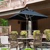 Frankford 6.5 Foot Square Aluminum Market Umbrella with Marine Grade Fabric