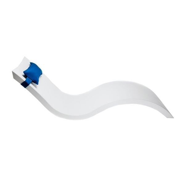 Ledge Lounger Signature In-Pool Chaise Lounge Made Of Plastic Resin with Headrest