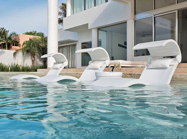 Ledge Lounger Signature In-Pool Deep Chaise Lounge