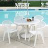 Miami Lowback Plastic Resin Stacking Armchair