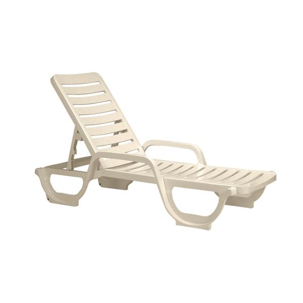Sandstone Bahia Plastic Resin Chaise Lounge