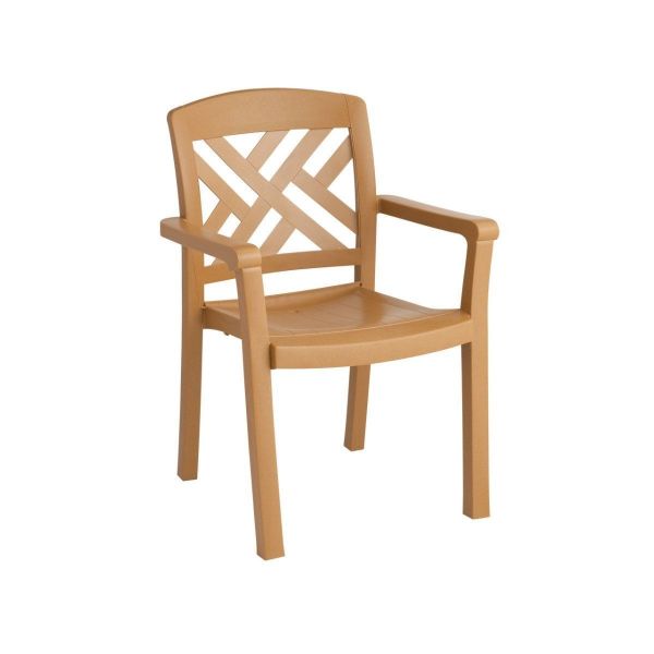 Sanibel Plastic Resin Stacking Dining Armchair
