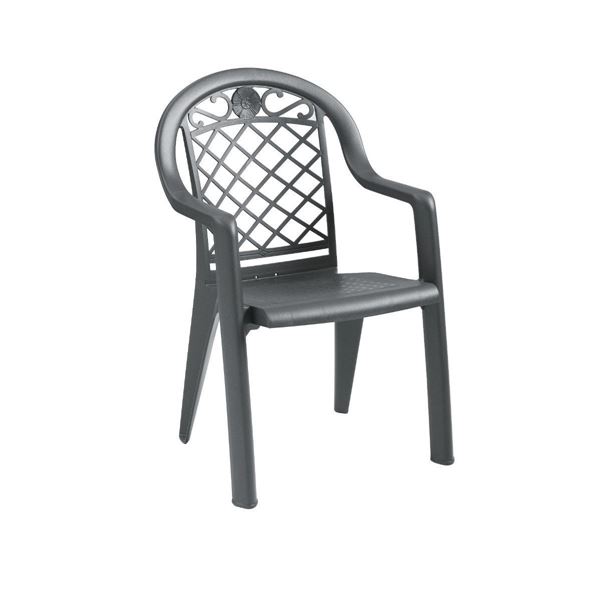 Savannah Plastic Resin Stacking Armchair