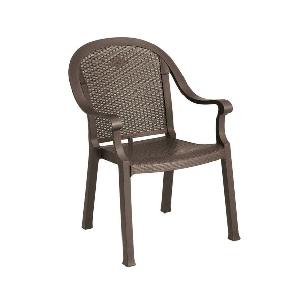Sumatra Classic Plastic Resin Stacking Armchair
