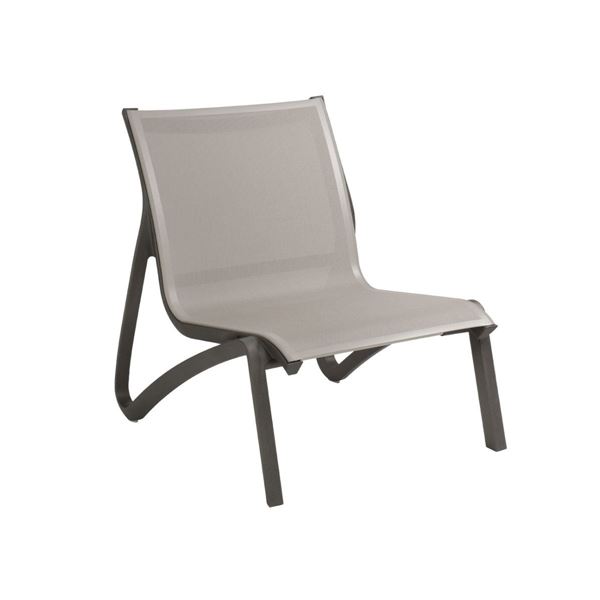 Sunset Sling Lounge Chair, with Aluminum Frame by Grosfillex.