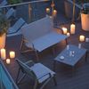 Sunset Sling Love Seat Chair, with Aluminum Frame by Grosfillex