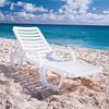 White Bahia Plastic Resin Chaise Lounge