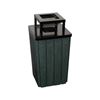 32 Gallon Pool Deck Trash Can Steel Ash-top & Liner