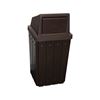 32 Gallon Pool Deck Trash Can with Liner and Dome Lid
