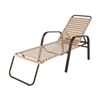 Anna Maria Chaise Lounge Chair 2” Vinyl Strap with Stackable Aluminum Frame