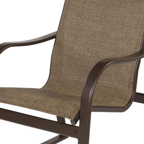 Corsica Dining Arm Chair, Sling Fabric