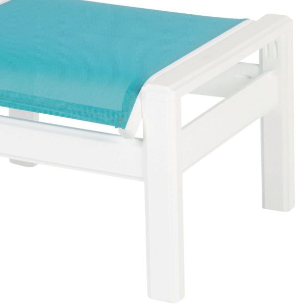 Hampton Sling Fabric Ottoman with Marine Grade Polymer Frame