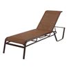 Monterey Chaise Lounge Fabric Sling with Stackable Aluminum Frame