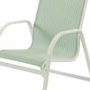 Ocean Breeze Dining Chair Fabric Sling with Stackable Aluminum Frame
