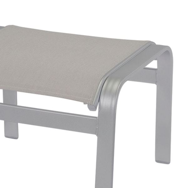 Skyway Ottoman, Sling Fabric with Aluminum Frame