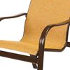 Sonata Dining Arm Chair Fabric Sling with Aluminum Frame