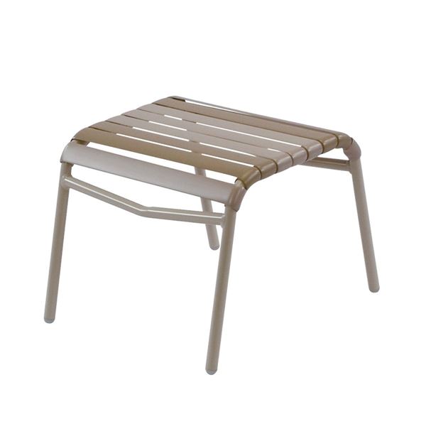 St. Maarten Commercial Vinyl Strap Ottoman
