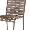 St. Maarten Poolside Bar Stool, Crossweave Vinyl Straps with Aluminum Frame Pool Furniture