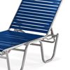 Telescope Reliance Contract Armless Chaise Lounges Vinyl Strap
